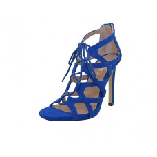 LEXI-01-Blue - Wholesale Women's "Mixx Shuz" 4½ Inches Heel Gladiator Strap Sandals ( *Blue Color )
